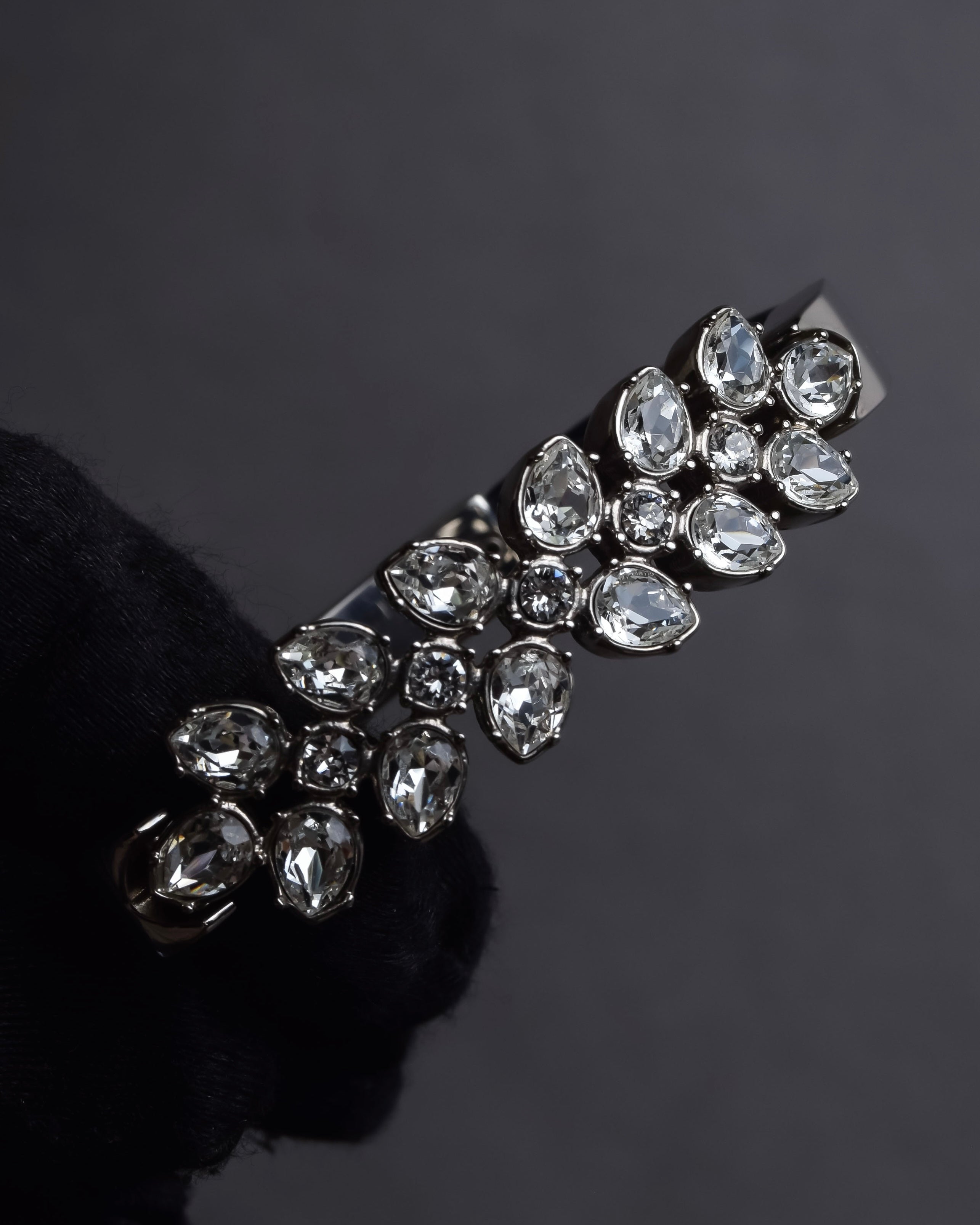 "PRADA" Petal motif crystal bracelet