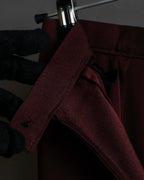 "JEAN PAUL GAULTIER" Beautiful drape burgundy wide slacks