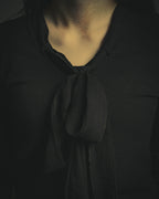 -SPECIAL- "CHANEL" 04AW Sheer bow-tie knit top