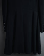 –SPECIAL– "CHANEL" 04SS sculpted princess-line wool crepe coat