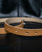"Maison Martin Margiela" No. 11 Bella Pelle minimal design leather belt