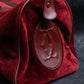 "Cartier" Beautiful red color velour boston bag