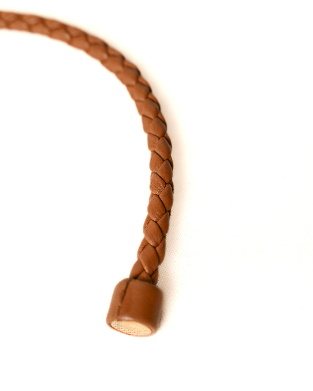 BOTTEGA VENETA/ Intrecciato Leather Belt Brown