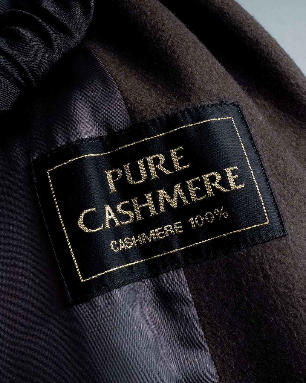 "Vintage 100% pure cashmere long chester coat"