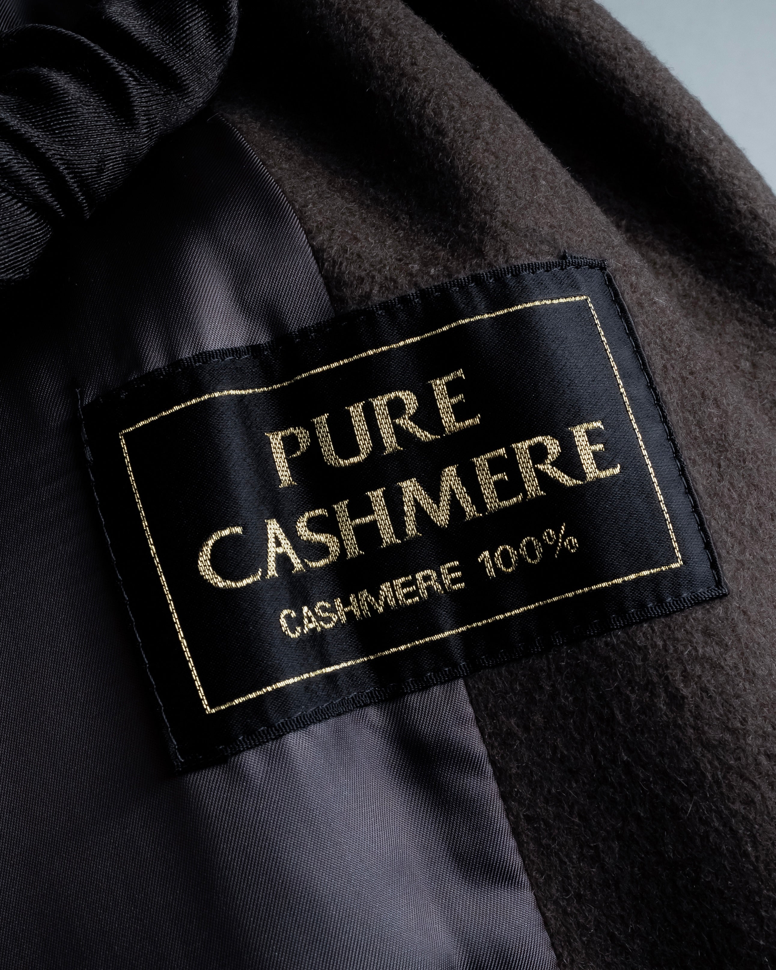 "Vintage 100% pure cashmere long chester coat"