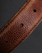 "Salvatore Ferragamo" Gancini motif chain design leather belt