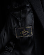 "FENDI" Manufactured in 1989 cashmere stand collar coat