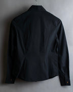 "Vivienne Westwood RED LABEL"
 Front button cutting design shirt