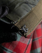 Vintage tartan check pleated skirt