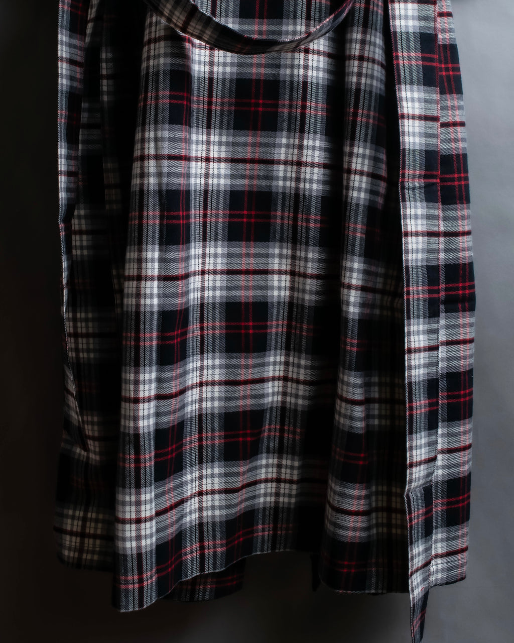 "POLO Ralph Lauren" Check pattern oversized belted gown coat
