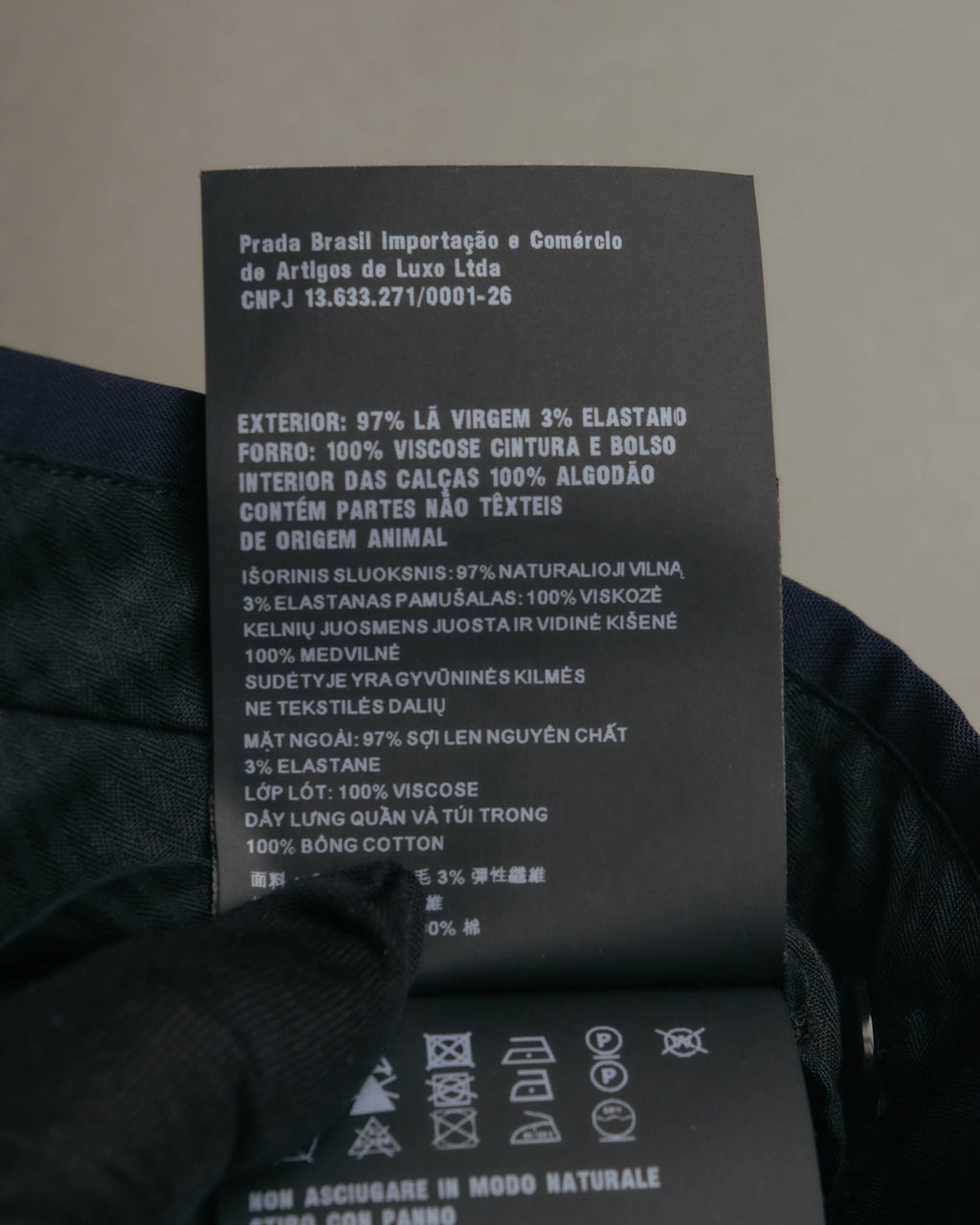 "PRADA" 2020's Refined wool tailored trousers