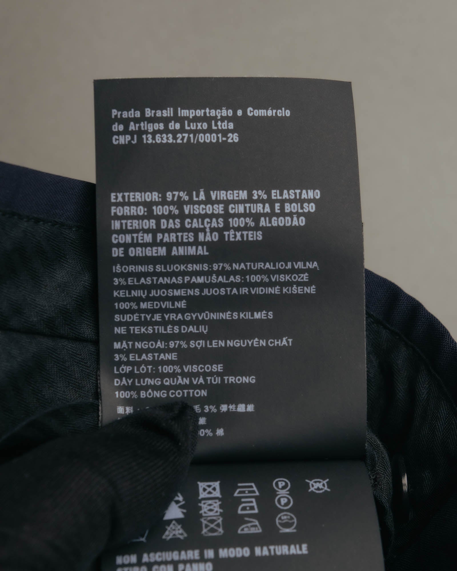 "PRADA" 2020's Refined wool tailored trousers
