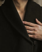 Abrigo largo con diseño de cuello de actriz de los años 90-00 de "Max Mara"