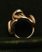 -SPECIAL- “Bottega Veneta” 10's- Sculptural gold plated knot ring