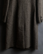 "Yves Saint Laurent Rive Gauche"
Fly front tweed chester coat