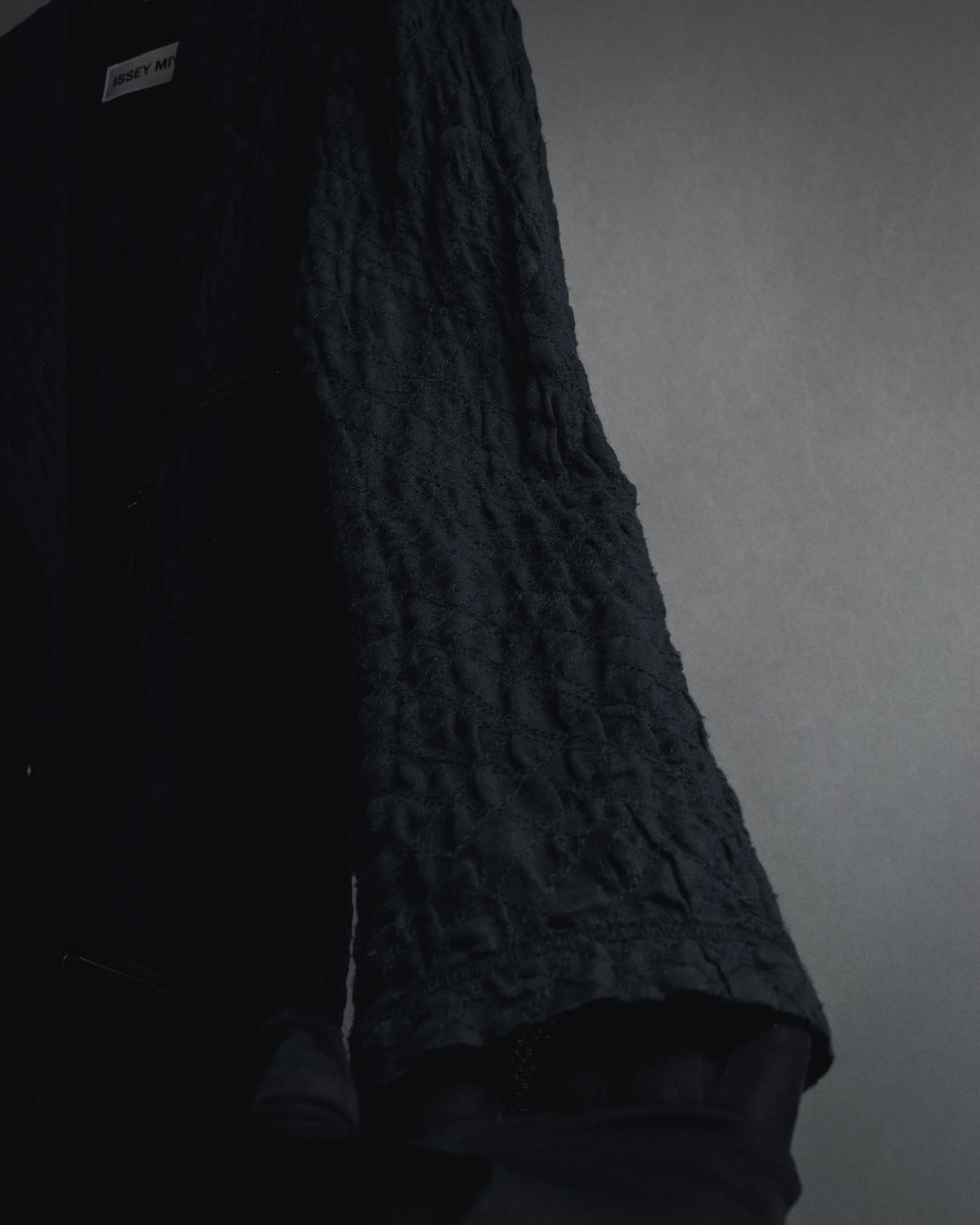 "ISSEY MIYAKE" 98SS Cotton shrunken tailored jacket