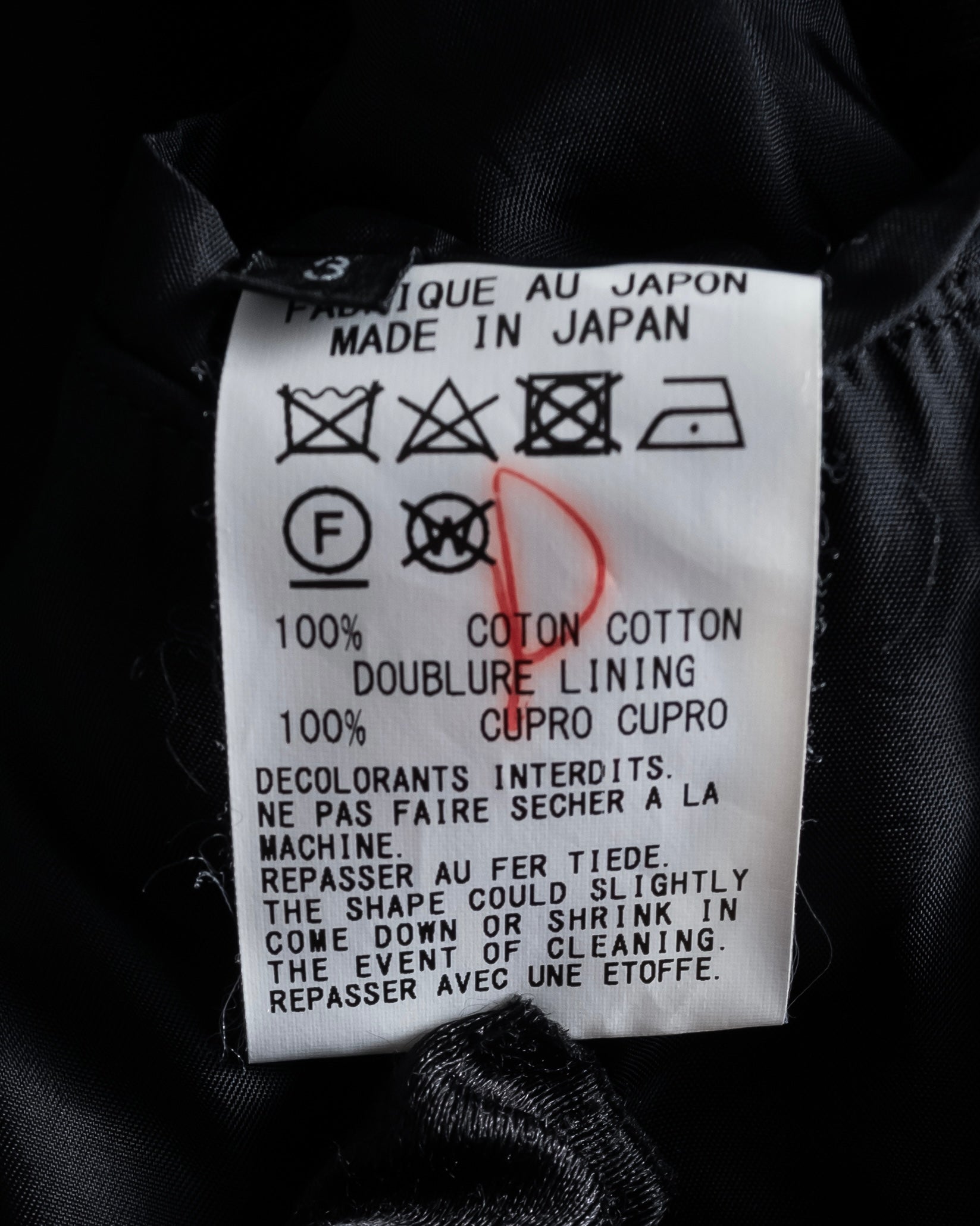 "Ground Y" 19AW Draping design cotton gabardine trench coat