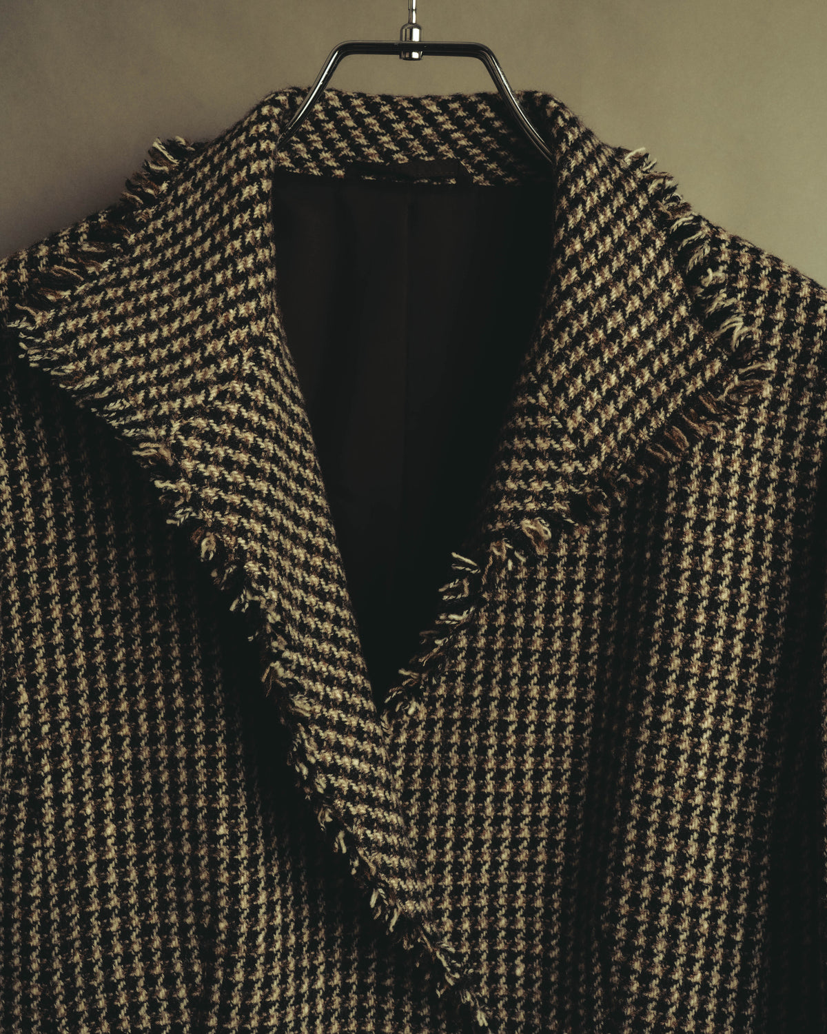 "BURBERRY LONDON" 00's-10's Fringed tweed blazer