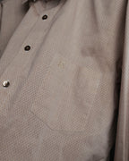 "CELINE" 80's-00's Classic diamond check long sleeve dress shirt