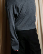 "JIL SANDER" Polo collar design wool knit pullover