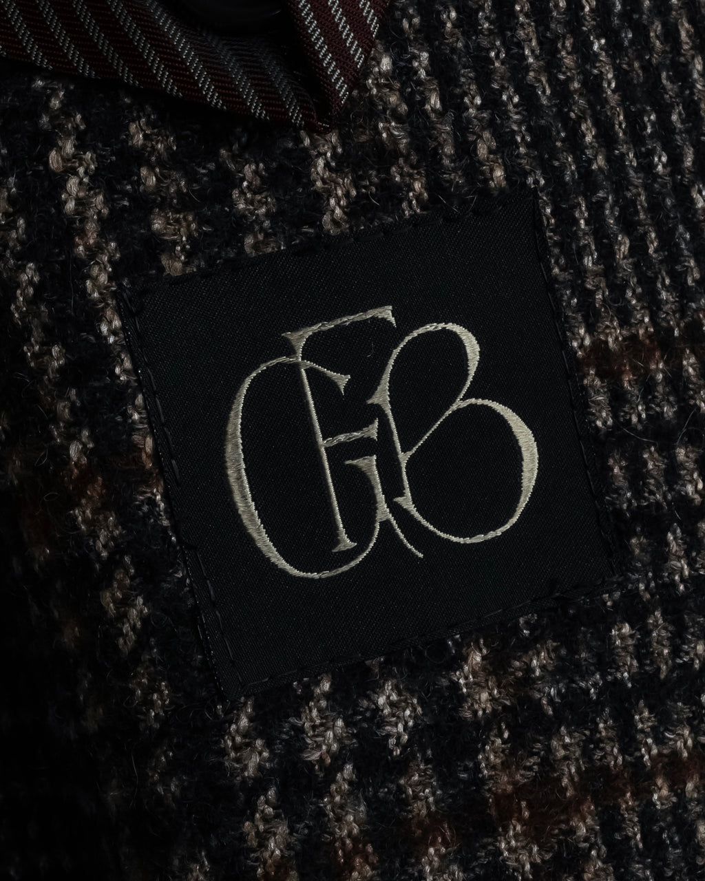 "Ernesto" Glen plaid flannel tailored jacket