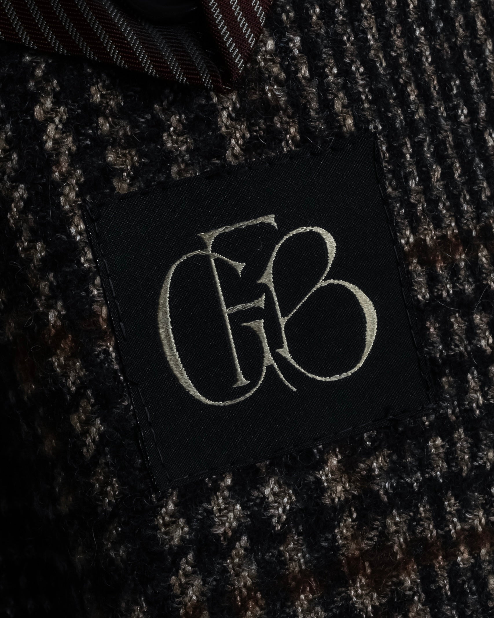 "Ernesto" Glen plaid flannel tailored jacket