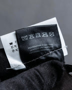 "GUCCI" Ribbon＆charm design blue leather gloves