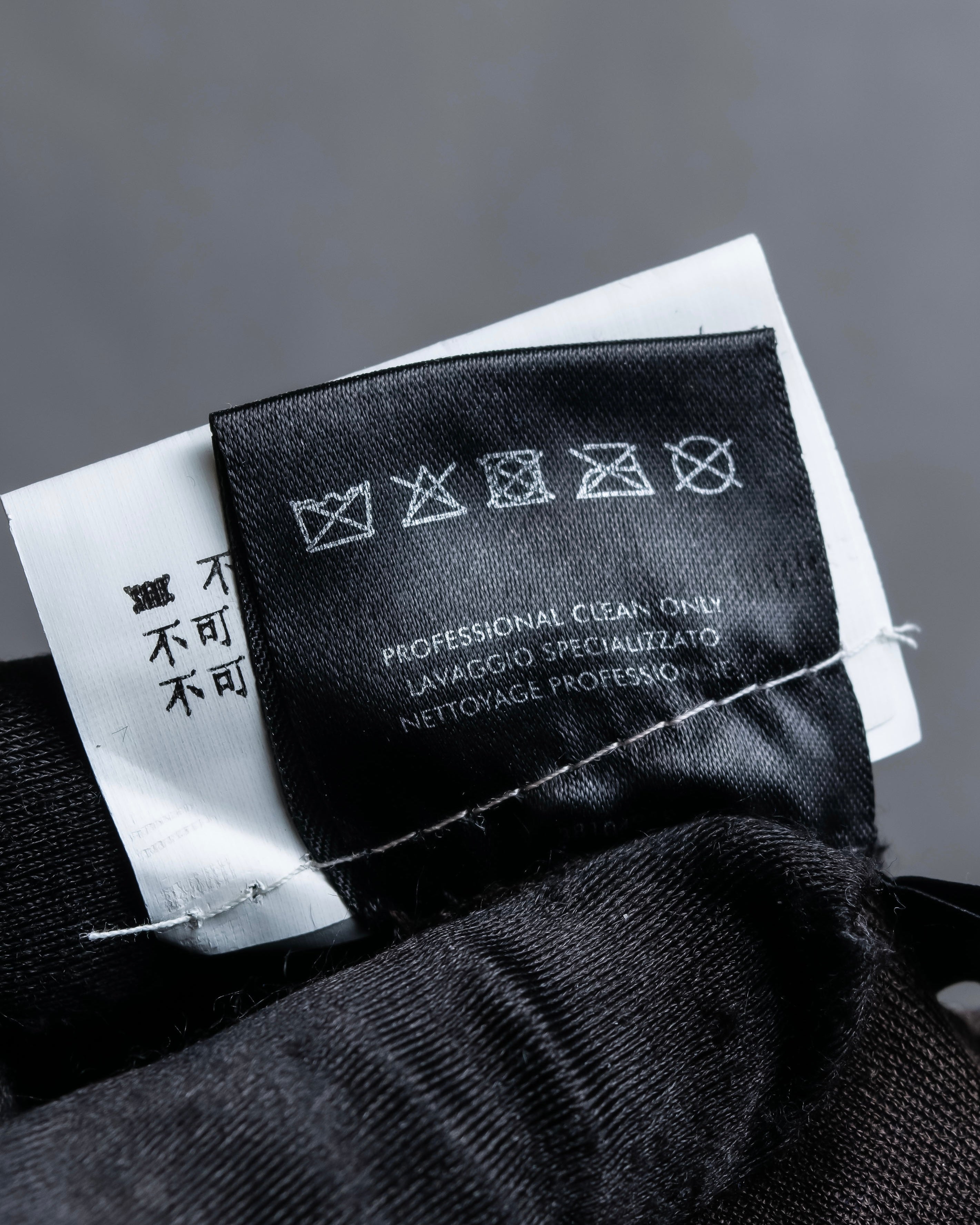 "GUCCI" Ribbon＆charm design blue leather gloves