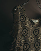 "John Rocha Chinatown" 80's Sleeveless patterned mini dress