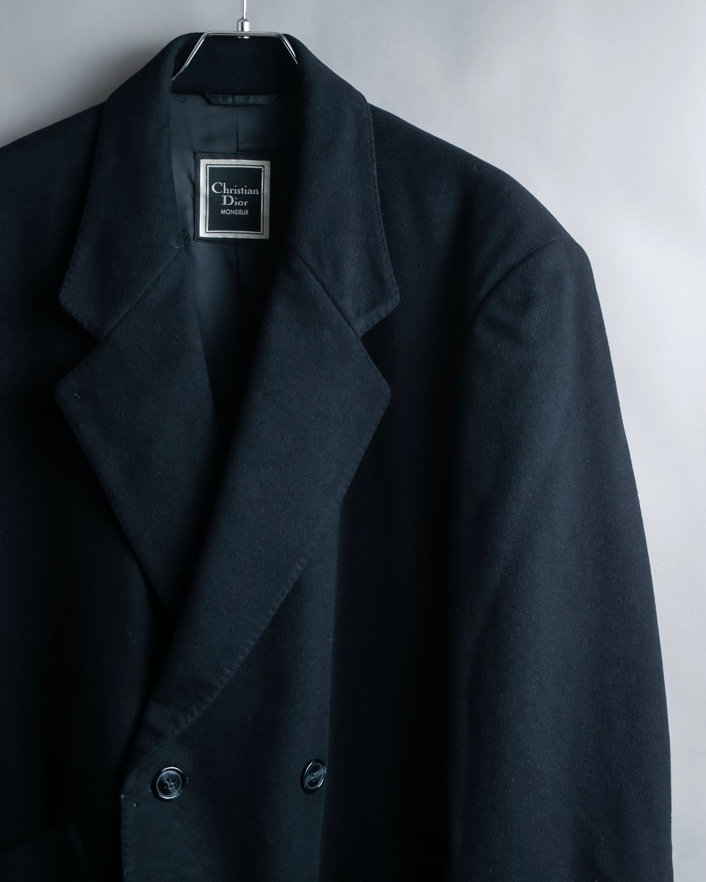 "CHRISTIAN DIOR MONSIEUR" 100% cashmere oversized tailored jacket