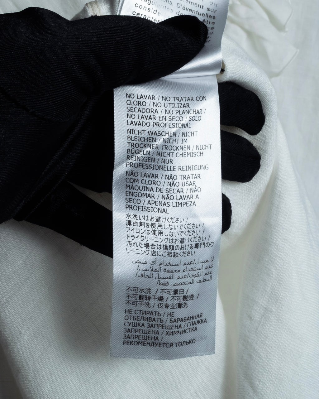 "GUCCI" Michele period ruffle round collar linen pullover shirt