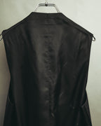 -SPECIAL- “HERMES” 2007-2009 Super 100s pinstripe tailored long gilet