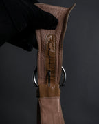 "Dior" Cutting design patent leather pointed toe pumps