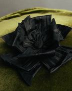 "FENDI" 90's-00's Sculptural fabric flower brooch