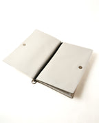 JIL SANDER/ Calf Leather Rectangle Shoulder Bag White