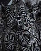 "HERMES" Zebra abstract print Carre 90 silk scarf