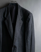 "COMME des GARCONS HOMME" 03SS fine all-over pattern cotton tailored jacket