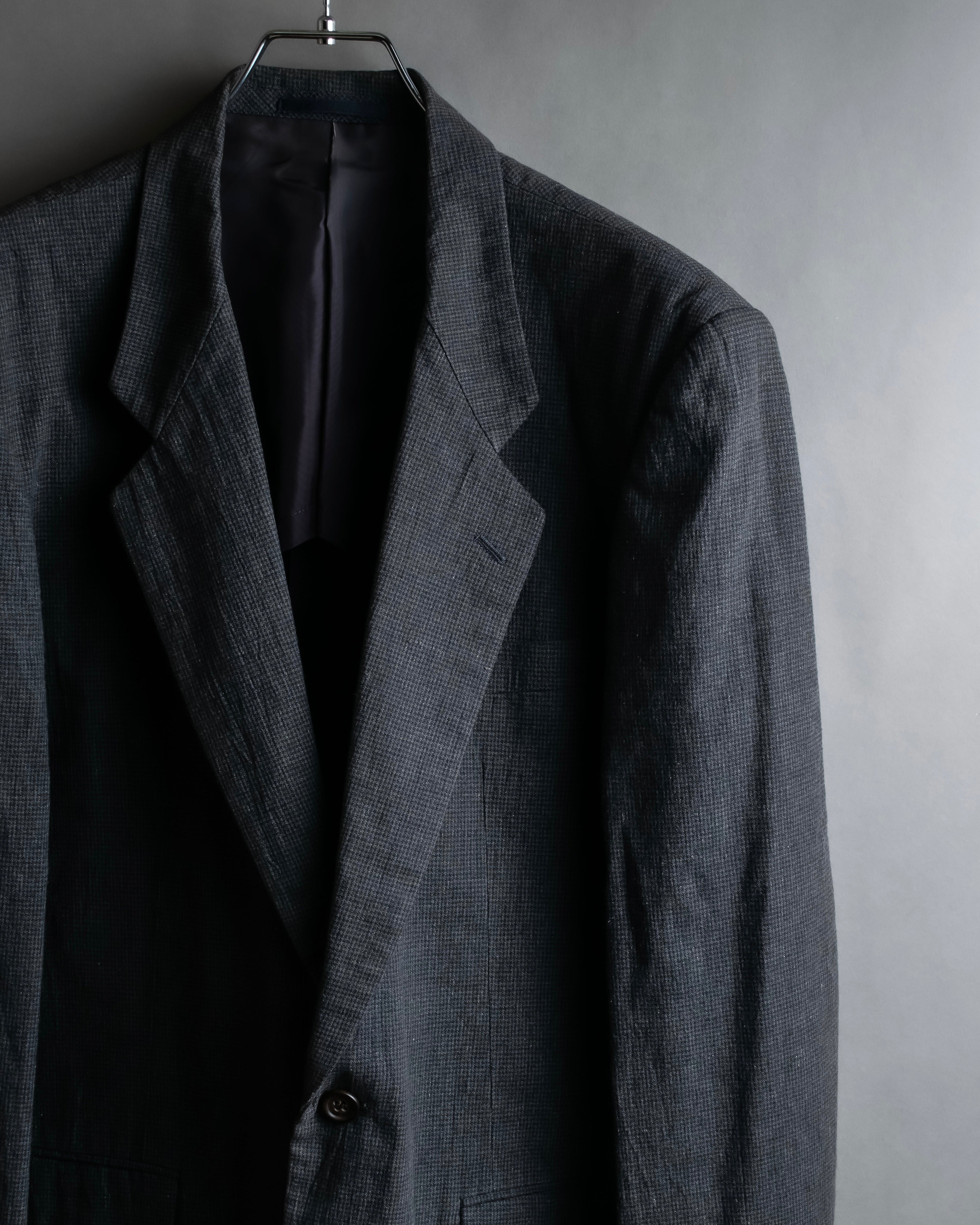 "COMME des GARCONS HOMME" 03SS fine all-over pattern cotton tailored jacket