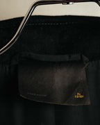 "FENDI" 90's Black wool cashmere long coat