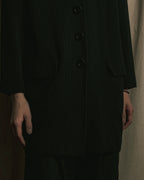 “Christian Dior” 90’s pinstriped four-button long tailored jacket