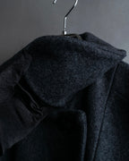 "Chloe" Gathered waist round collar coat