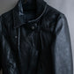 "Acne" Beautiful shape genuine leather double riders jacket