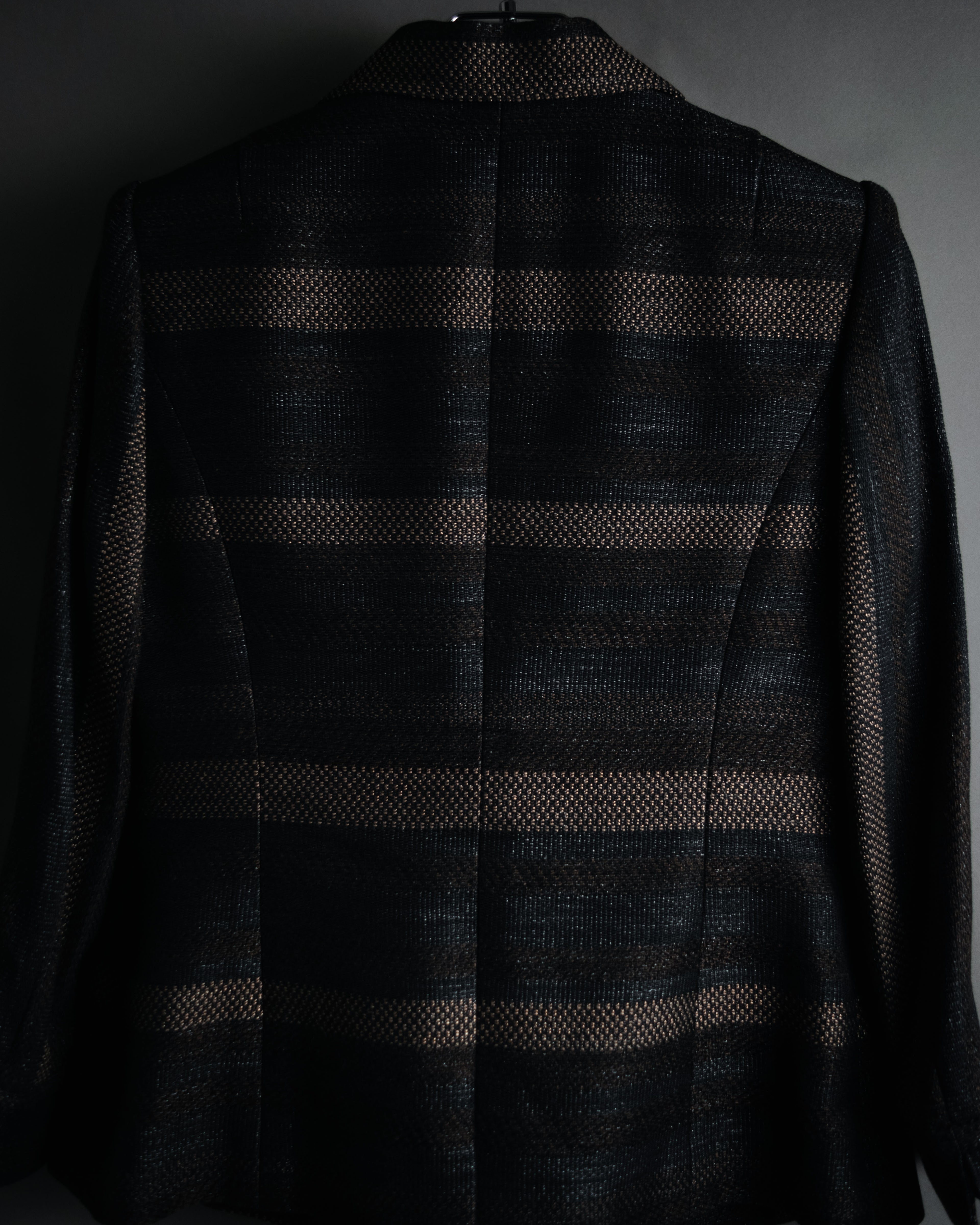 “TAE ASHIDA” 2008-2015 Structured border tweed jacket