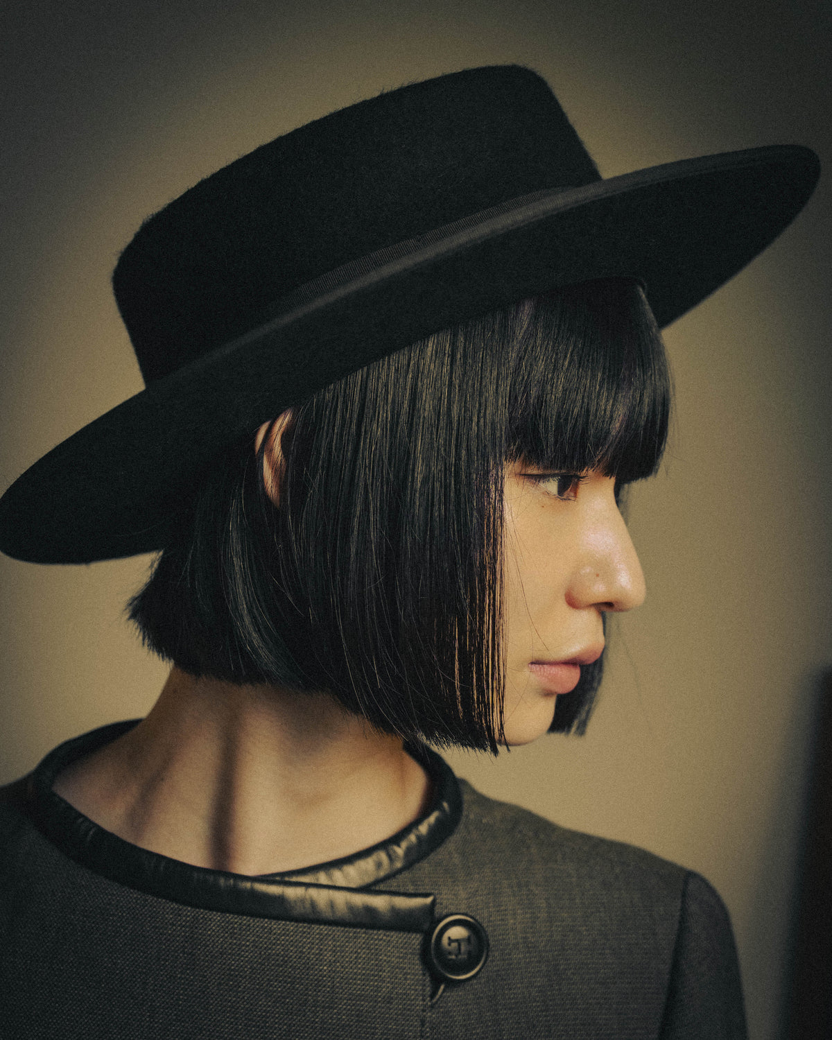 "Iberia Sevilla" 90's Structured wide-brim felt hat