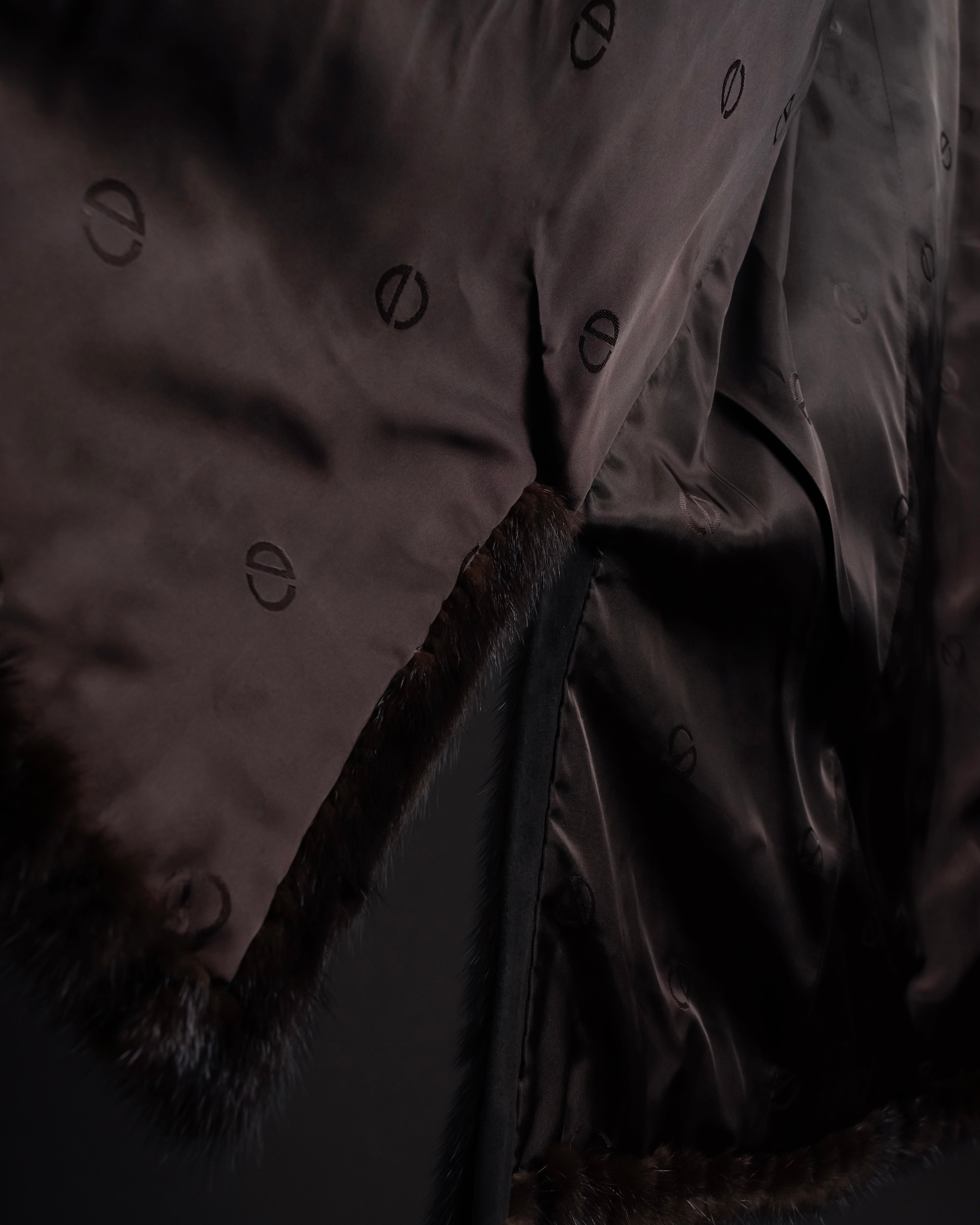 -SPECIAL- "Christian Dior Boutique Paris" 70's-80's Panel work design 100% mink fur coat