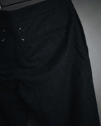 "Maison Margiela" 2016AW drawstring wool tailored slacks