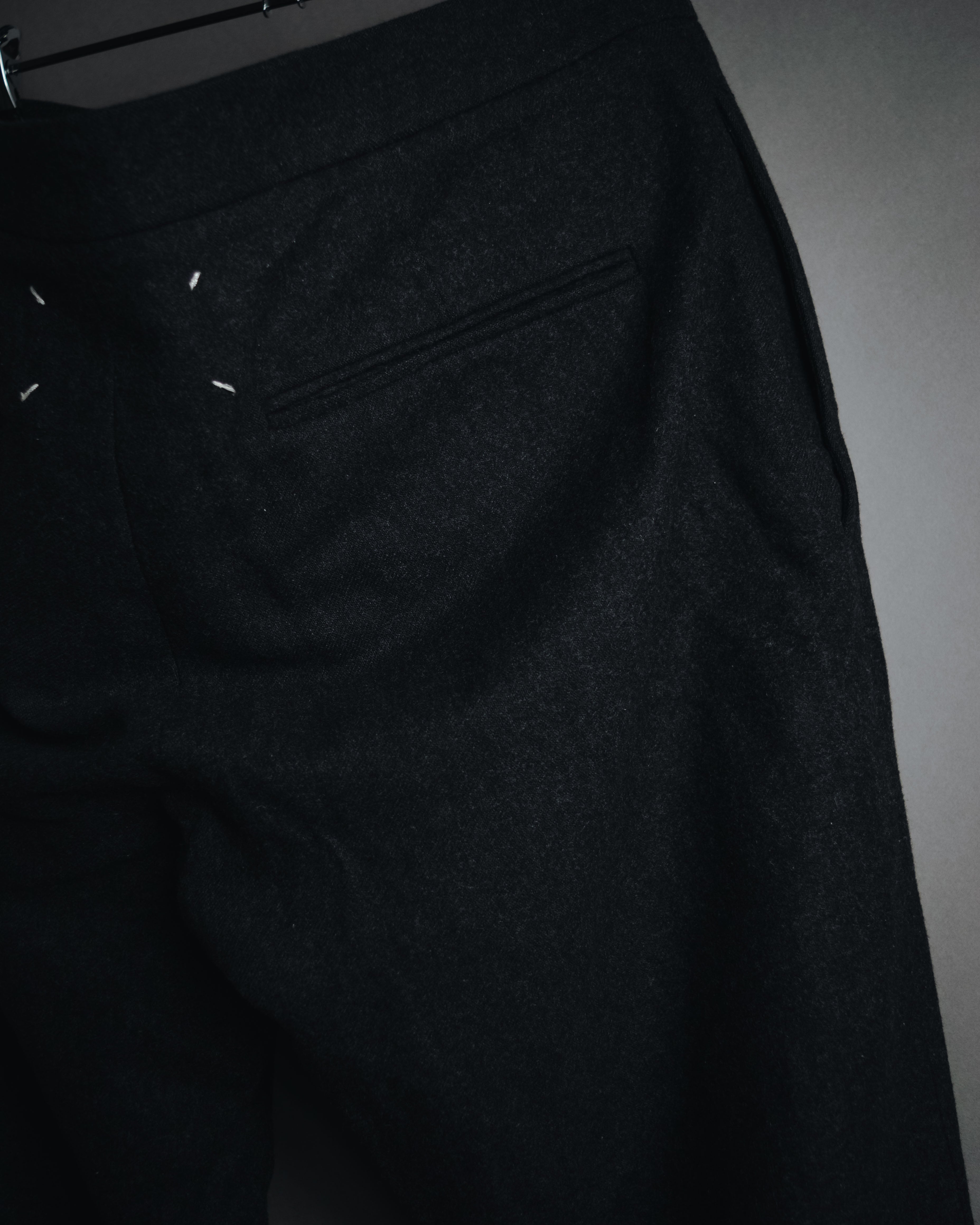 "Maison Margiela" 2016AW drawstring wool tailored slacks