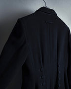 -SPECIAL- "JEAN PAUL GAULTIER"
 90's-00's Waist shape A-line silhouette black color super long coat