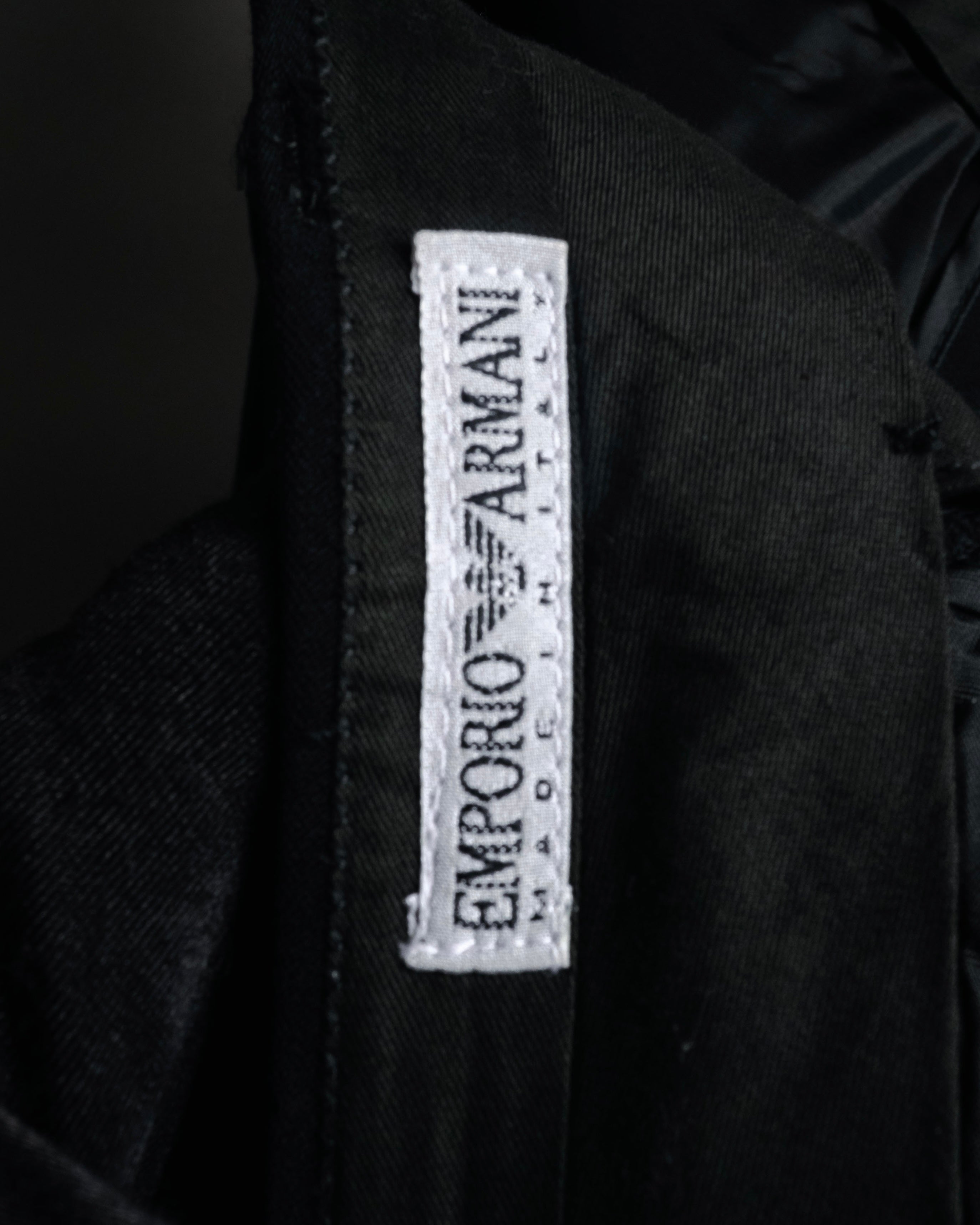 “EMPORIO ARMANI” 90’s-00’s High-waisted wide slacks