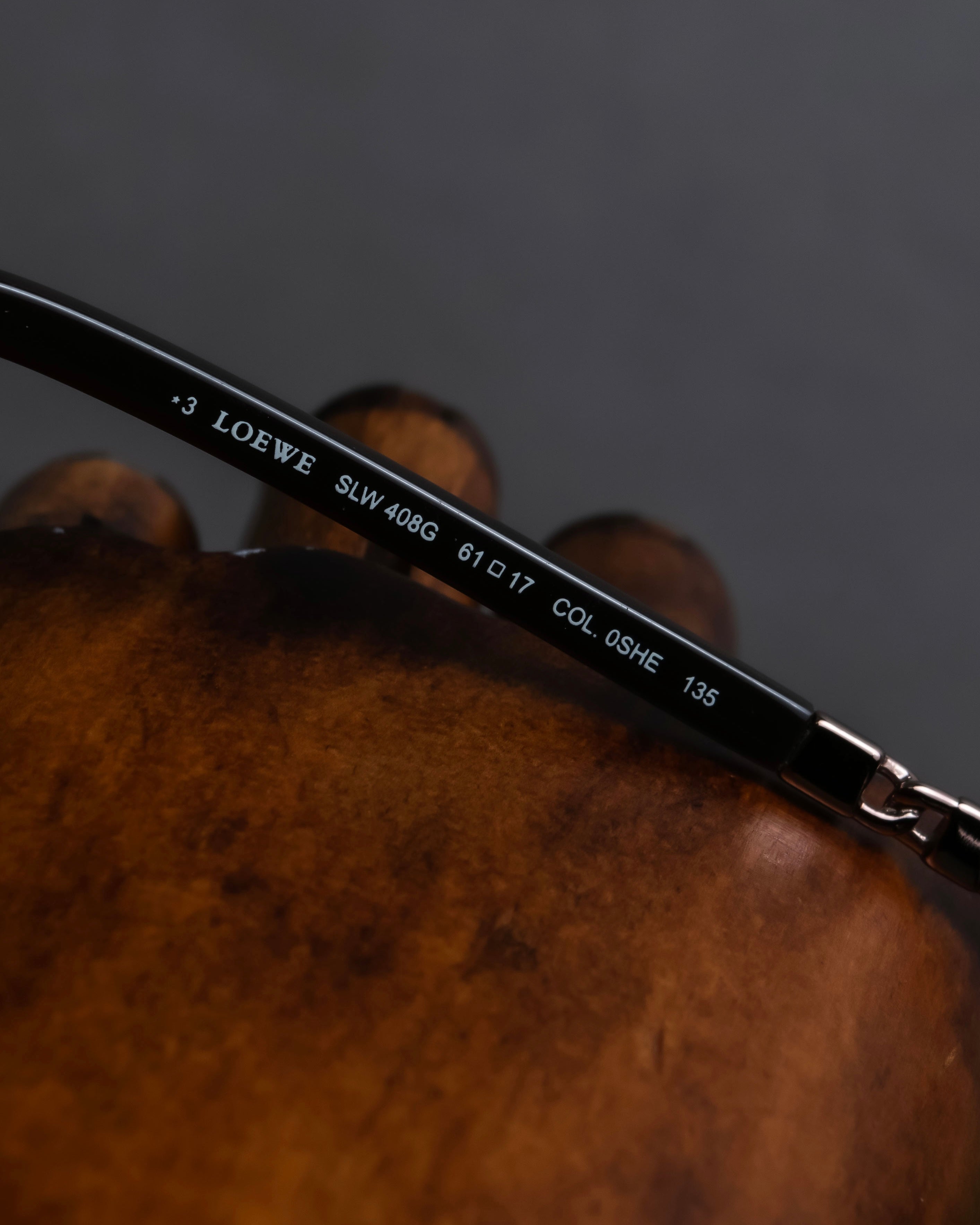 "LOEWE" Temple chain detail teardrop frame sunglasses